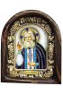 Икона Серафим Саровский из бисера и натуральных камней, арт ДИ-166