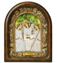 Икона Святая Троица из бисера, арт ДИ-479