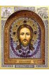 Икона Спас Нерукотворный из жемчуга и натуральных камней, арт ДИ-475