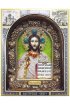 Икона Господь Вседержитель бисер и натуральные камни, арт ДИ-418