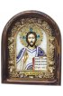 Икона Господь Вседержитель из бисера, арт ДИ-407