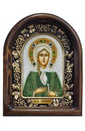 Икона Ксения Петербургская из бисера, арт ДИ-069