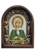 Икона Ксения Петербургская из бисера, арт ДИ-069
