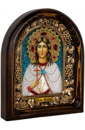 Икона Марина Великомученица из бисера, арт ДИ-082