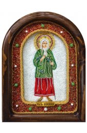 Икона Ксения Петербургская из бисера, арт ДИ-067