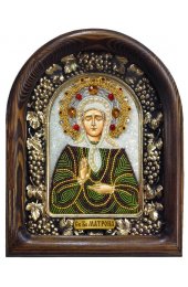 Икона Матрона Московская из бисера, арт ДИ-071