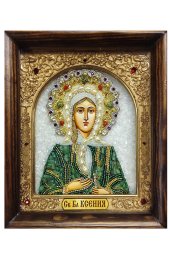 Икона Ксения Петербургская из бисера, арт ДИ-068