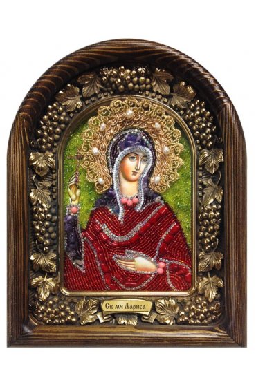 Икона Лариса Готфская из бисера, арт ДИ-095