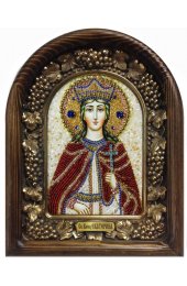 Икона Екатерина Великомученица из бисера, арт ДИ-080
