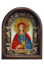 Икона Раиса Александрийская из бисера и жемчуга, арт ДИ-103
