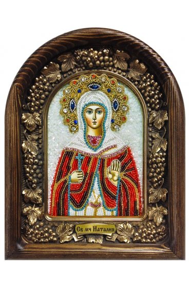 Икона Наталья святая мученица из бисера, арт ДИ-098