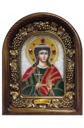 Икона Алла Мученица из бисера, арт ДИ-087