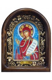 Икона Анна праведная из бисера и жемчуга, арт ДИ-109