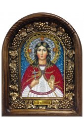 Икона Ирина Македонская из бисера, арт ДИ-092