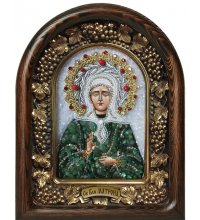 Икона Матрона Московская из бисера, арт ДИ-530
