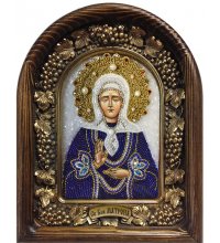 Икона Матрона Московская из бисера, арт ДИ-533