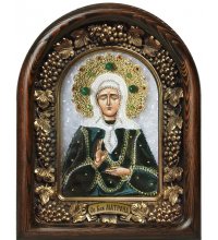 Икона Матрона Московская из бисера, арт ДИ-534