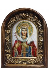 Икона Ирина святая великомученица из бисера, арт ДИ-599