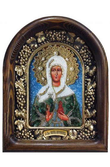 Икона Иоанна Мироносица из бисера, арт ДИ-598