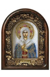 Икона Ангелина святая мученица из бисера, арт ДИ-605