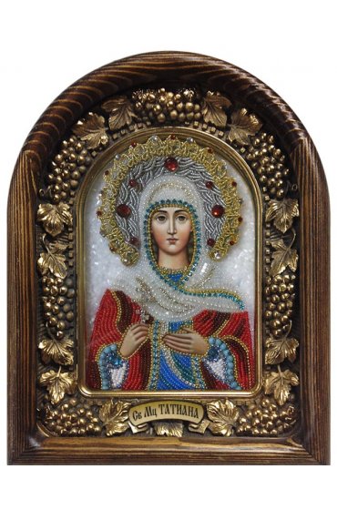 Икона Татиана святая мученица из бисера, арт ДИ-606