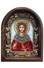 Икона Виктория святая из бисера, арт ДИ-607
