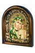 Икона Божией Матери Казанская бисер и натуральные камни, арт ДИ-293