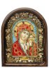 Икона Божией Матери Казанская бисер и натуральные камни, арт ДИ-286