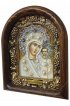 Икона Божией Матери Казанская из бисера и жемчуга, арт ДИ-256