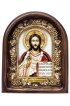 Икона Господь Вседержитель бисер и натуральные камни, арт ДИ-414