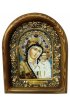 Икона Божией Матери Казанская из бисера и натуральных камней, арт ДИ-225