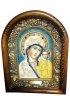 Икона Божией Матери Казанская из бисера и натуральных камней, арт ДИ-230