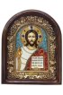 Икона Господь Вседержитель бисер и натуральные камни, арт ДИ-437