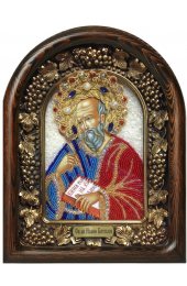 Икона Иоанн Богослов из бисера и натуральных камней, арт ДИ-189
