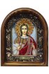 Икона Михаил Архангел из бисера и жемчуга, арт ДИ-137