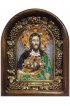 Икона Иоанн Креститель из бисера и жемчуга, арт ДИ-202