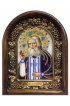 Икона Серафим Саровский из бисера и жемчуга, арт ДИ-172