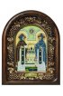 Икона Петр и Феврония из бисера и жемчуга, арт ДИ-218