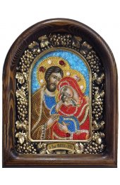 Икона Иоаким и Анна Праведные из бисера, арт ДИ-568