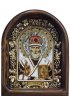 Икона Николай Чудотворец из бисера, арт ДИ-536