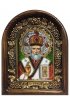 Икона Николай Чудотворец из бисера, арт ДИ-540