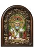 Икона Николай Чудотворец из бисера, арт ДИ-541