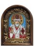 Икона Николай Чудотворец из бисера, арт ДИ-546
