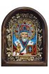 Икона Николай Чудотворец из бисера, арт ДИ-548