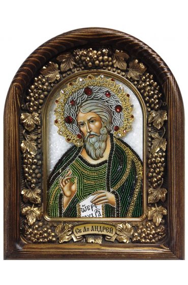 Икона Андрей Апостол из бисера, арт ДИ-571