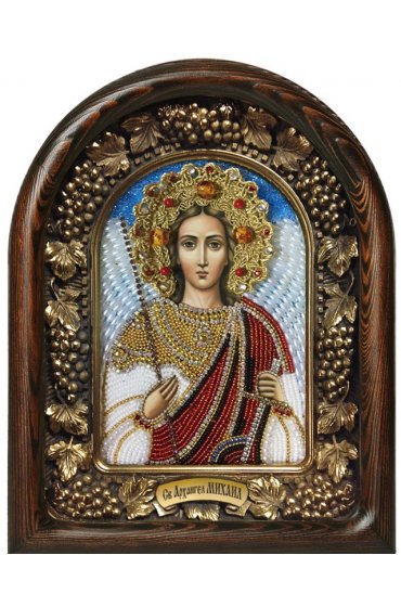 Икона Михаил Архангел из бисера, арт ДИ-591