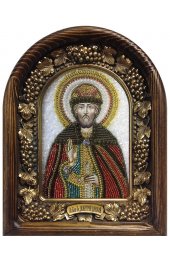 Икона Дмитрий Донской из бисера, арт ДИ-577