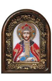 Икона Владислав Сербский из бисера, арт ДИ-581