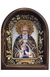 Икона Максим Исповедник преподобный из бисера, арт ДИ-582
