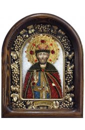 Икона Дмитрий Донской из бисера, арт ДИ-583